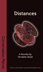 Distances book cover (a representation of the space described by a mathematical function)